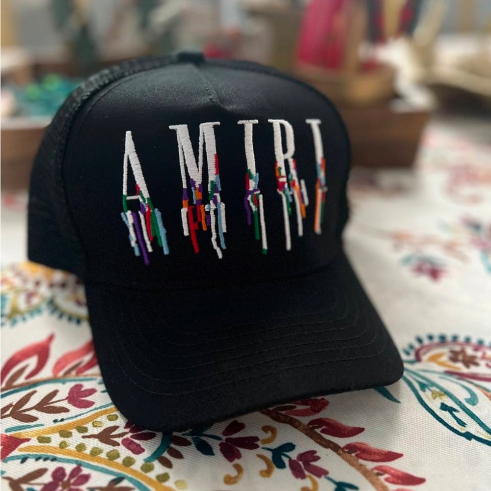 AMIRI Embroidered Paint Drip Core Logo Cap